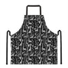 Black And White Cartoon Giraffe Print Apron