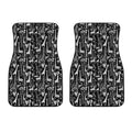 Black And White Cartoon Giraffe Print Front Car Floor Mats