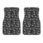 Black And White Cartoon Giraffe Print Front Car Floor Mats