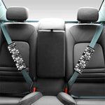 Black And White Cassette Tape Print Car Seat Belt Covers