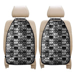 Black And White Cassette Tape Print Car Seat Organizers