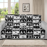 Black And White Cassette Tape Print Futon Protector