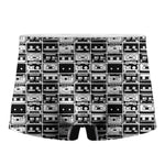 Black And White Cassette Tape Print Men's Boxer Briefs