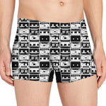 Black And White Cassette Tape Print Men's Boxer Briefs