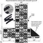 Black And White Cassette Tape Print Recliner Protector