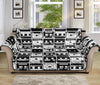 Black And White Cassette Tape Print Sofa Protector