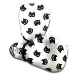 Black And White Cat Pattern Print Boxing Gloves