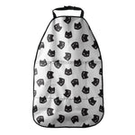 Black And White Cat Pattern Print Car Seat Organizers
