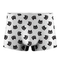 Black And White Cat Pattern Print Men's Boxer Briefs