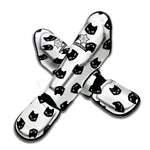 Black And White Cat Pattern Print Muay Thai Shin Guard