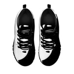 Black And White Cat Yin Yang Print Black Sneakers