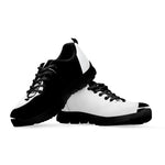 Black And White Cat Yin Yang Print Black Sneakers