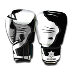 Black And White Cat Yin Yang Print Boxing Gloves