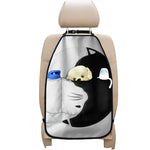 Black And White Cat Yin Yang Print Car Seat Organizers
