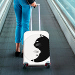 Black And White Cat Yin Yang Print Luggage Cover