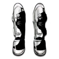 Black And White Cat Yin Yang Print Muay Thai Shin Guards