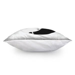 Black And White Cat Yin Yang Print Pillow Cover