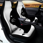 Black And White Cat Yin Yang Print Universal Fit Car Seat Covers
