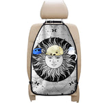 Black And White Celestial Sun Print Car Seat Organizers