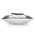 Black And White Celestial Sun Print Pillow Cover
