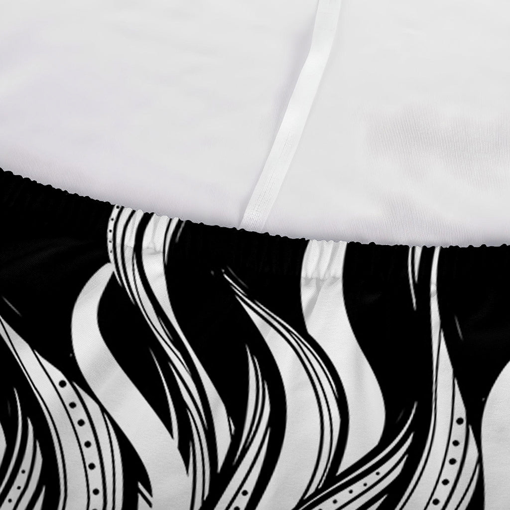 Black And White Celestial Sun Print Sofa Cover