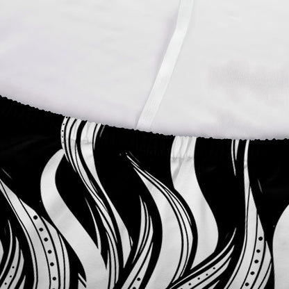Black And White Celestial Sun Print Sofa Cover