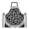 Black And White Celtic Knot Print Apron