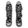 Black And White Celtic Knot Print Muay Thai Shin Guard