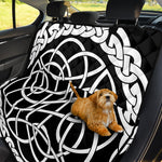 Black And White Celtic Knot Print Pet Car Back Seat Cover
