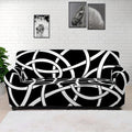 Black And White Celtic Knot Print Sofa Cover