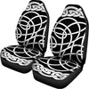 Black And White Celtic Knot Print Universal Fit Car Seat Covers