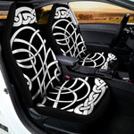 Black And White Celtic Knot Print Universal Fit Car Seat Covers