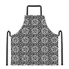 Black And White Celtic Pattern Print Apron