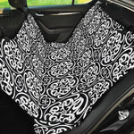 Black And White Celtic Pattern Print Pet Car Back Seat Cover