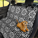 Black And White Celtic Pattern Print Pet Car Back Seat Cover