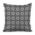 Black And White Celtic Pattern Print Pillow Cover