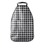 Black And White Check Pattern Print Car Seat Organizers