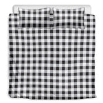Black And White Check Pattern Print Duvet Cover Bedding Set