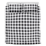 Black And White Check Pattern Print Duvet Cover Bedding Set