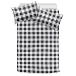 Black And White Check Pattern Print Duvet Cover Bedding Set