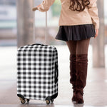 Black And White Check Pattern Print Luggage Cover