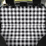 Black And White Check Pattern Print Pet Car Back Seat Cover