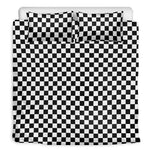 Black And White Checkered Pattern Print Duvet Cover Bedding Set