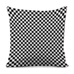 Black And White Checkered Pattern Print Pillow Cover