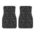 Black And White Cherry Blossom Print Front Car Floor Mats