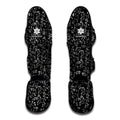 Black And White Cherry Blossom Print Muay Thai Shin Guards