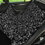 Black And White Cherry Blossom Print Pet Car Back Seat Cover