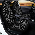 Black And White Cherry Blossom Print Universal Fit Car Seat Covers