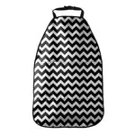 Black And White Chevron Pattern Print Car Seat Organizers