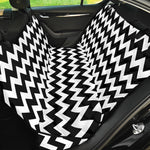 Black And White Chevron Pattern Print Pet Car Back Seat Cover